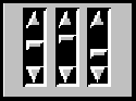 图像显示3个垂直滑块，并排。